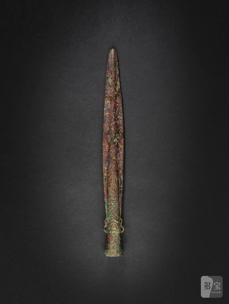 東周 青銅虎蟬紋矛頭 或為四川地區 | RARE LAME EN BRONZE, MAO - 图2